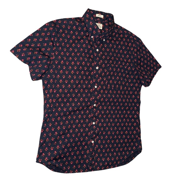 J. Crew Secret Wash Shirting Floral Print - Classic Fit - Picture 6 of 9
